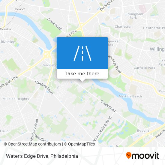 Water's Edge Drive map