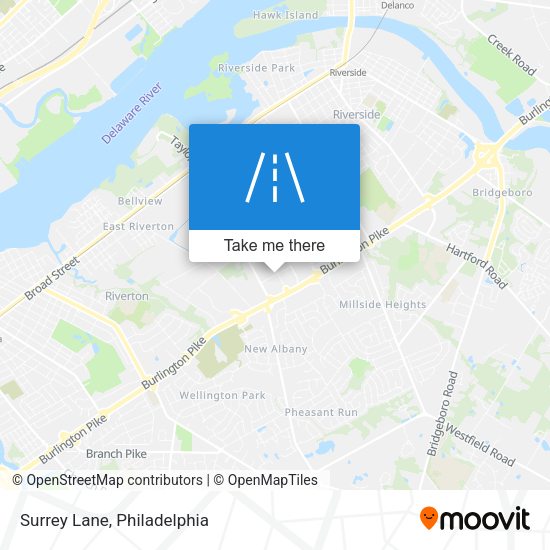 Mapa de Surrey Lane