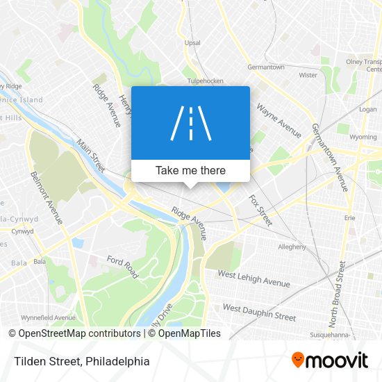 Mapa de Tilden Street
