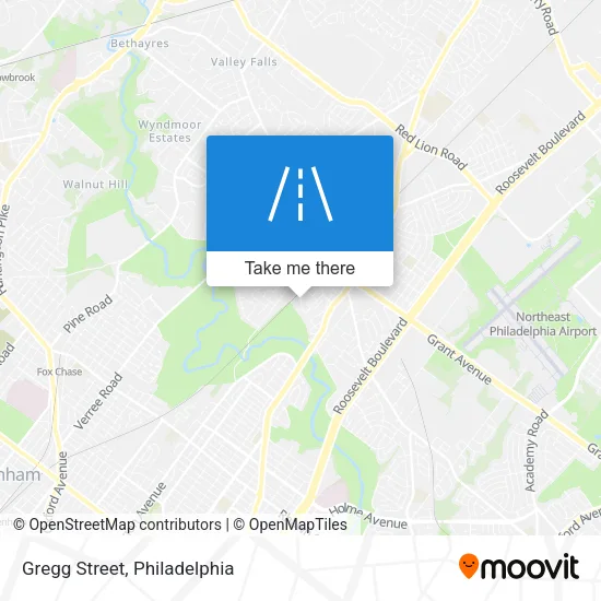 Gregg Street map