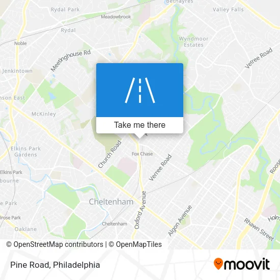 Pine Road map
