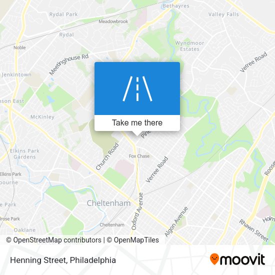 Mapa de Henning Street