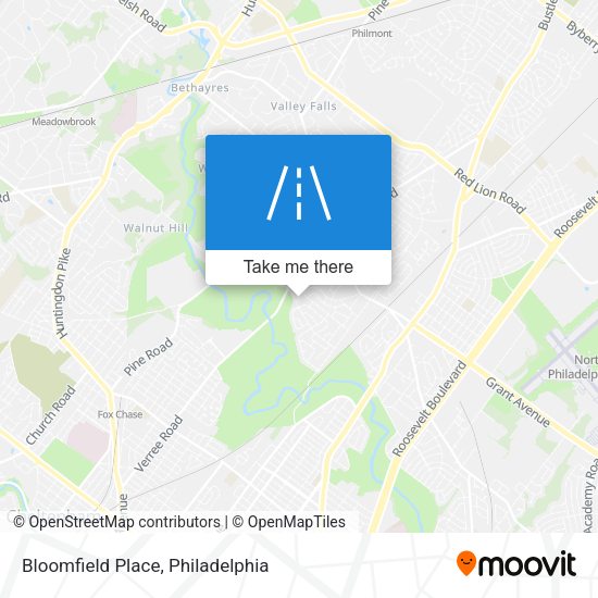 Mapa de Bloomfield Place