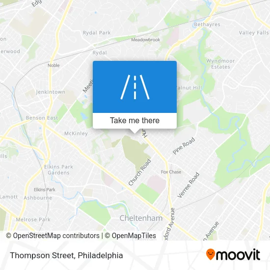 Thompson Street map