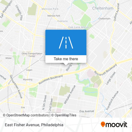 East Fisher Avenue map
