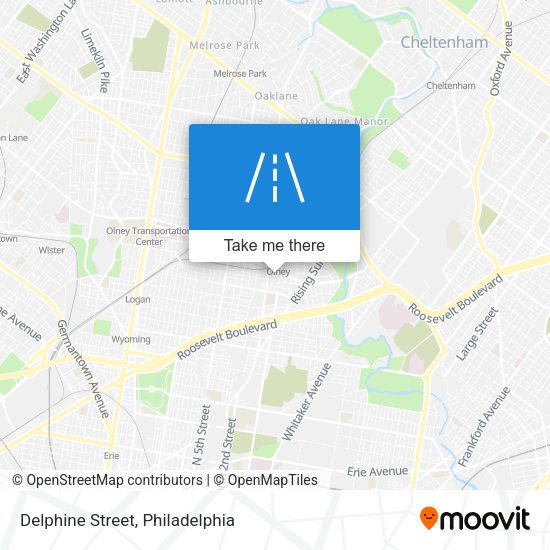 Mapa de Delphine Street