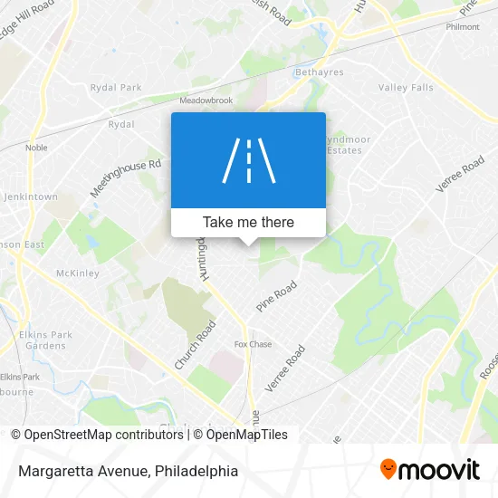 Margaretta Avenue map