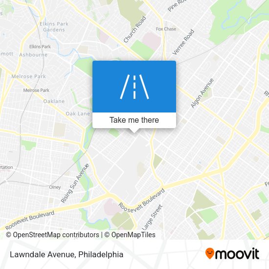 Mapa de Lawndale Avenue