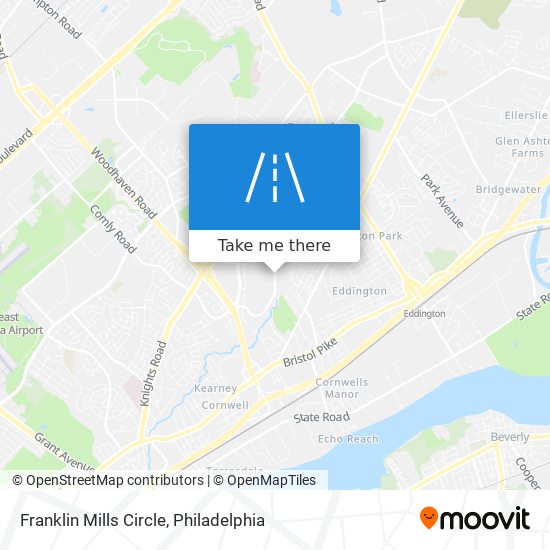 Franklin Mills Circle map