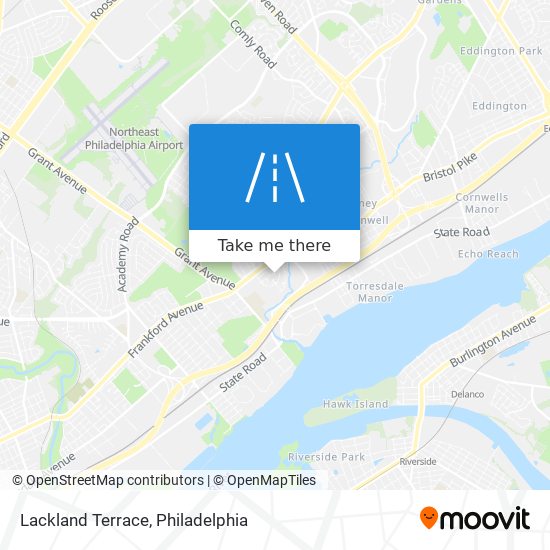 Lackland Terrace map