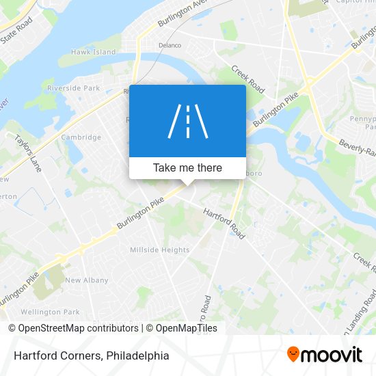Mapa de Hartford Corners