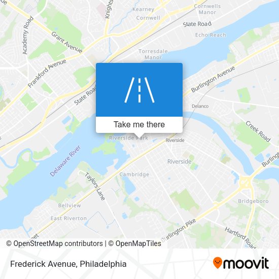 Mapa de Frederick Avenue