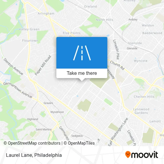 Laurel Lane map