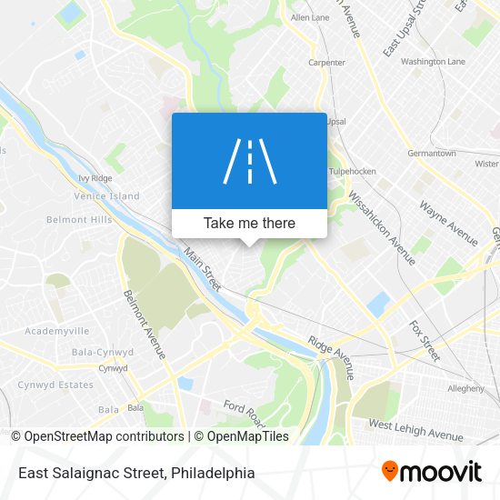East Salaignac Street map