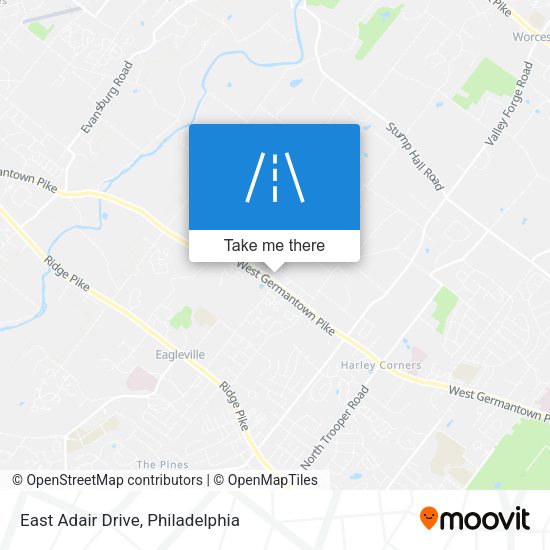 Mapa de East Adair Drive