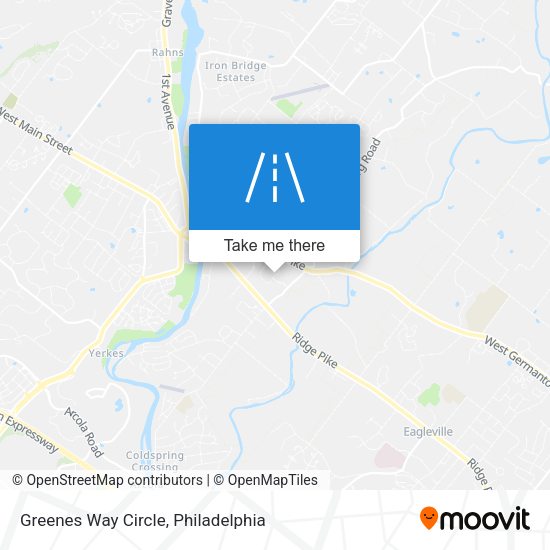 Greenes Way Circle map