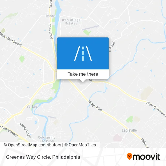 Greenes Way Circle map