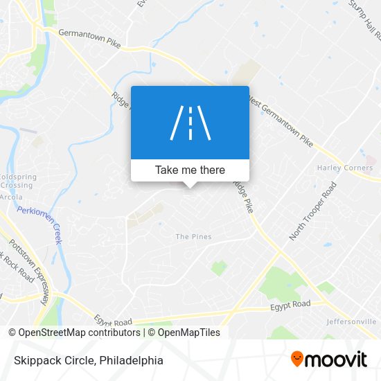 Mapa de Skippack Circle