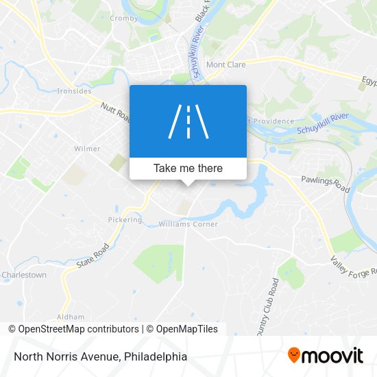 North Norris Avenue map