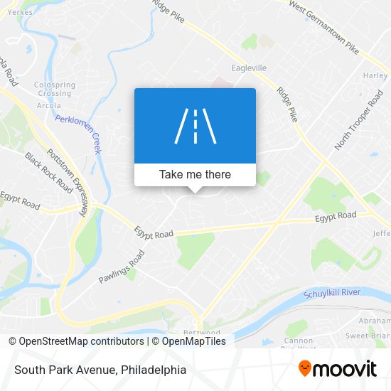 South Park Avenue map