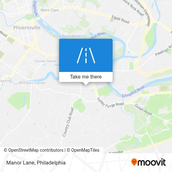 Manor Lane map