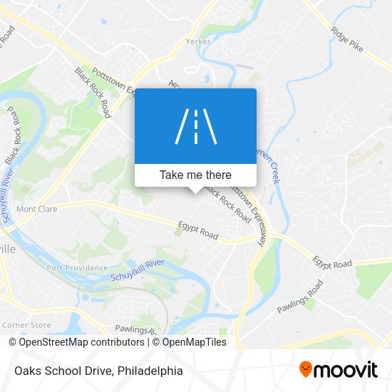 Oaks School Drive map