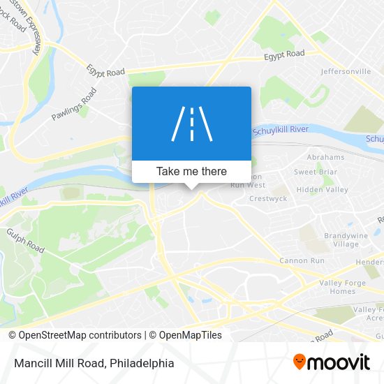 Mancill Mill Road map