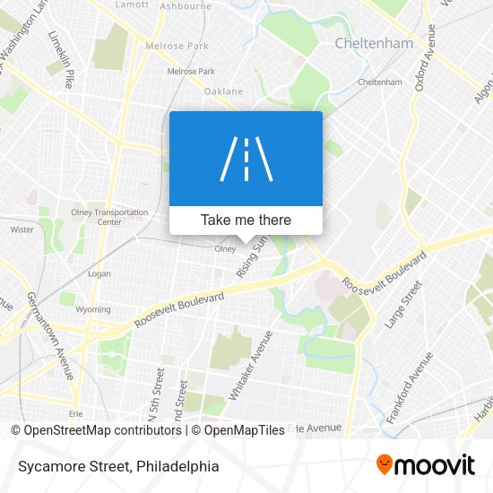 Sycamore Street map