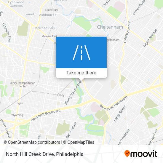 Mapa de North Hill Creek Drive