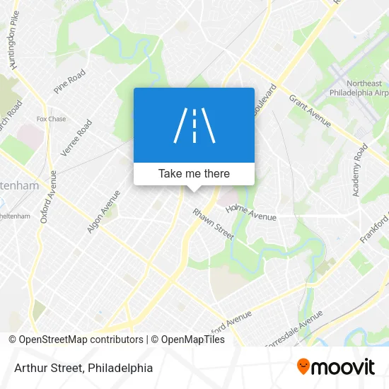 Arthur Street map