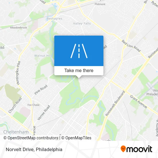 Norvelt Drive map