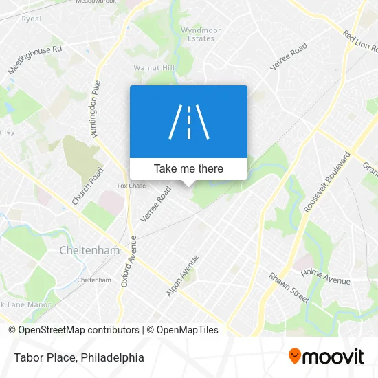 Tabor Place map