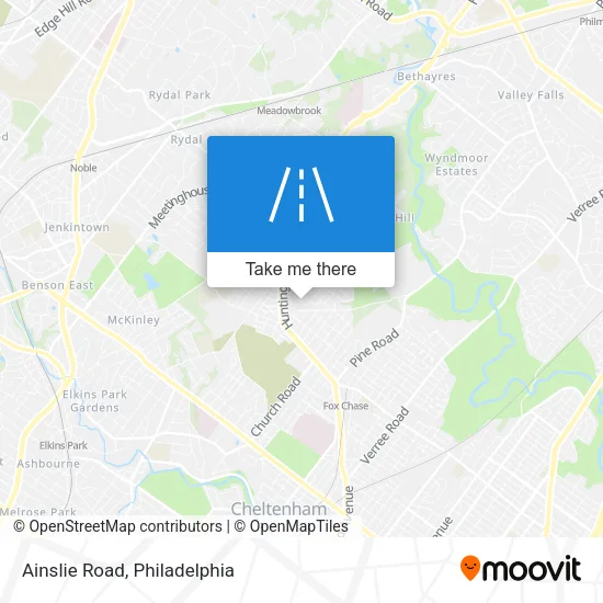 Ainslie Road map