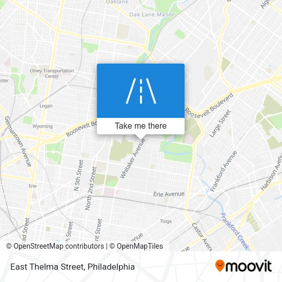 East Thelma Street map