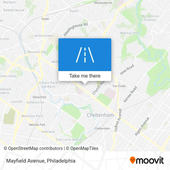 Mayfield Avenue map