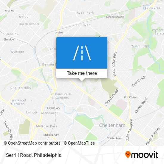 Mapa de Serrill Road