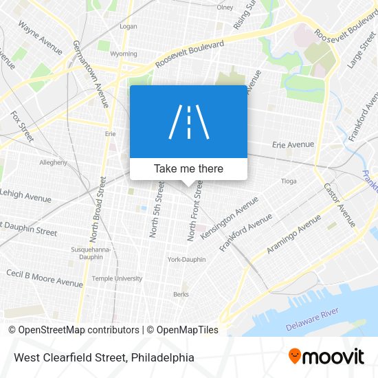 Mapa de West Clearfield Street