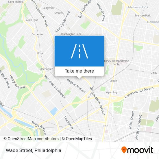 Mapa de Wade Street