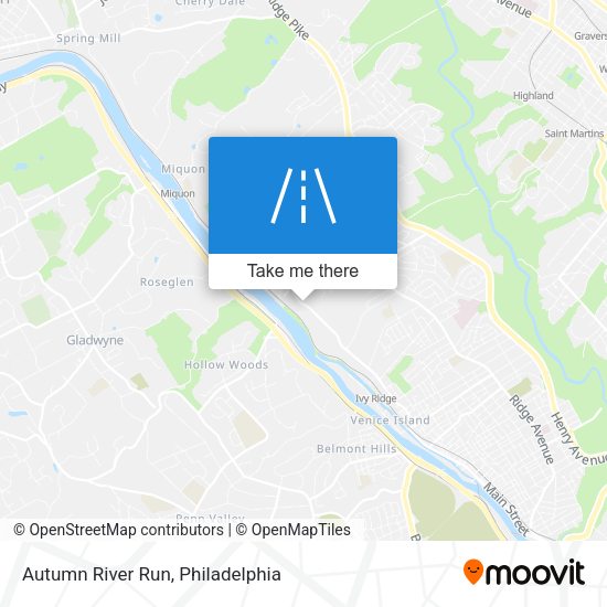 Autumn River Run map