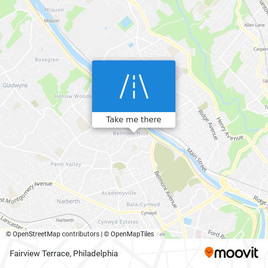 Mapa de Fairview Terrace