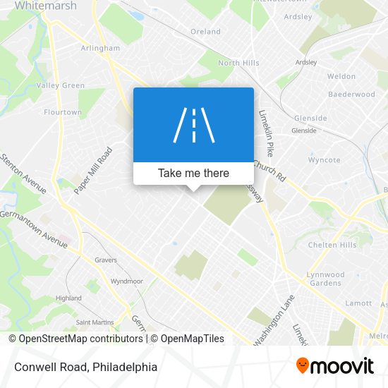 Mapa de Conwell Road