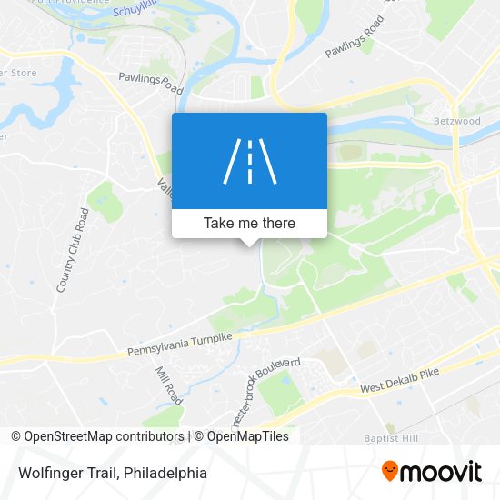 Wolfinger Trail map