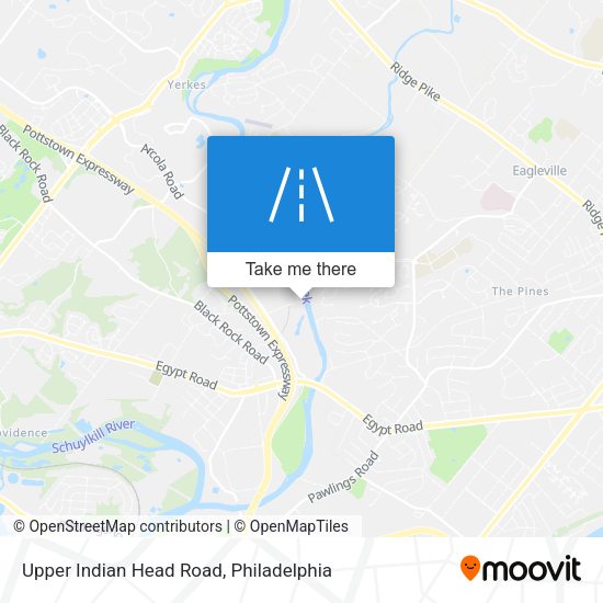 Upper Indian Head Road map