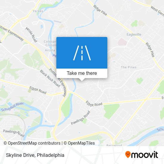 Mapa de Skyline Drive