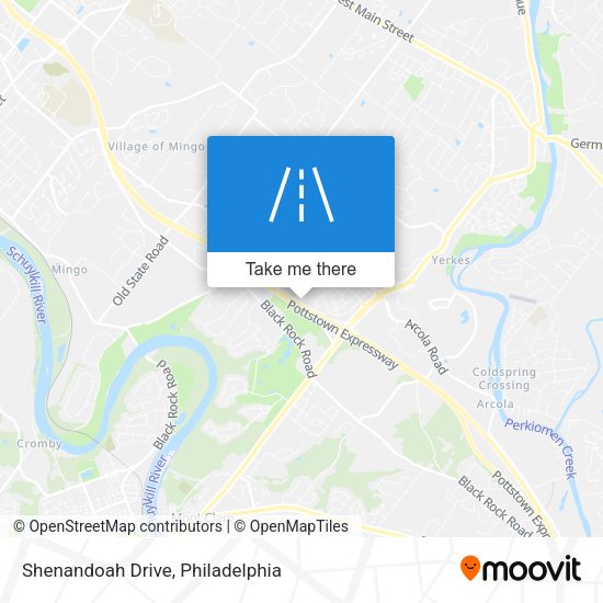 Shenandoah Drive map