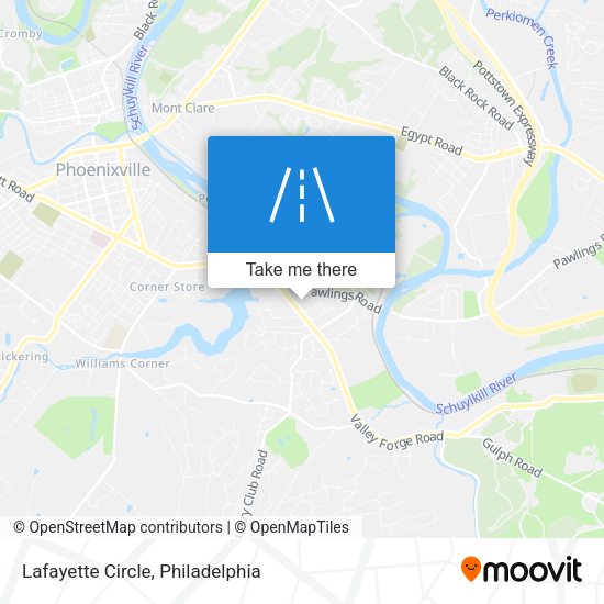 Mapa de Lafayette Circle