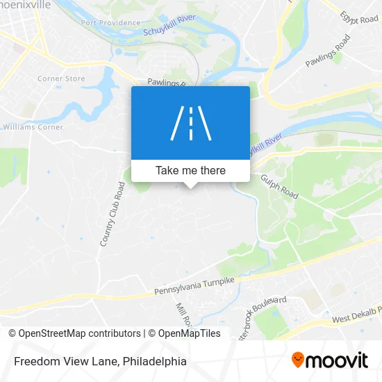 Freedom View Lane map