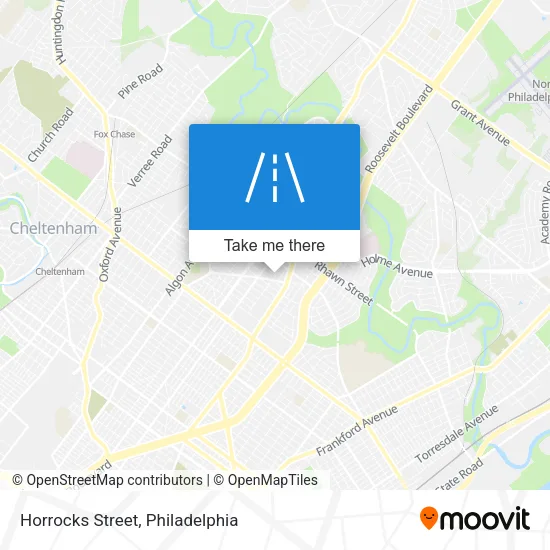 Horrocks Street map