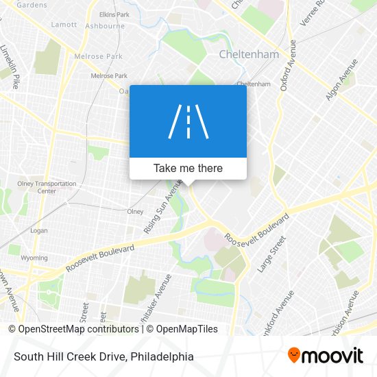 South Hill Creek Drive map