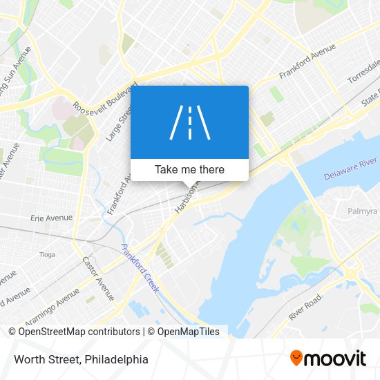 Mapa de Worth Street